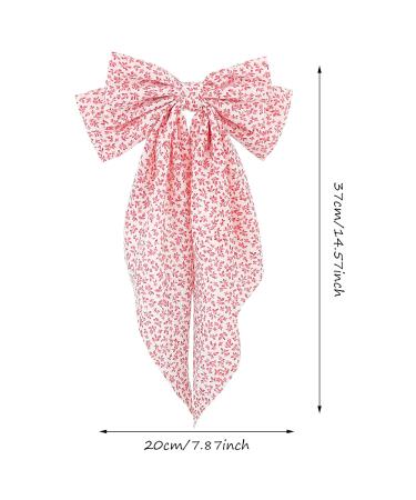 Shop Wllhyf Pink Big Bow Hair Clips - Silky Satin 90s Style Hairpins for Women & Girls | International Shipping - Buy Online on GoSupps.com