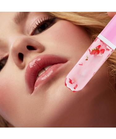 Fruit Oil Transparent Moisturizing Lip Care Product | Natural Lip Makeup for Wedding Banquet Party Environmentally Friendly Portable Lip Care Product - Buy Online on GoSupps.com