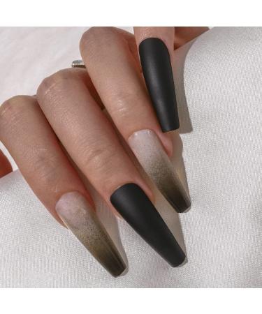 Sethexy Long coffin False Nails - 24pcs Acrylic Press-On Bling White Crystal Sparkle Fingernails for Women & Girls - International Shipping - Buy Online on GoSupps.com