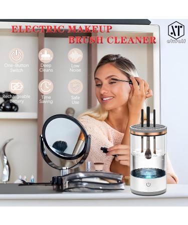 Electric Cosmetic Brush Cleaner - Rechargeable & Efficient | All Size Makeup Brushes & Tools | White - Buy Online on GoSupps.com