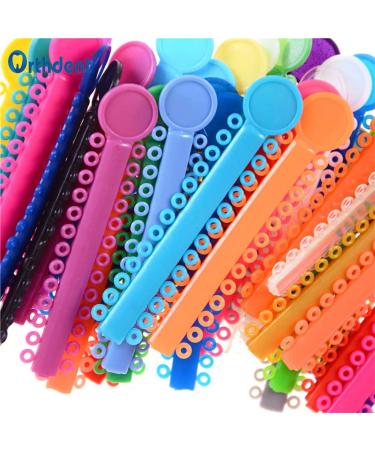 Dental Orthodontic Ligature Ties - 2080Pcs Colored Bands for Braces - Elastomeric Rubber Bands - 2 Bags Included - Buy Online on GoSupps.com