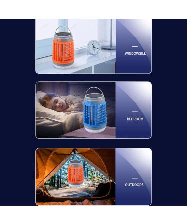 Mosquitoes Killers Lamp Camping Buggs Zapper Solar & USB Powered Electric Fly Killers Mosquitoes Killers Lantern Outdoor Mosquitoes Lamp for Home Camping Garden Orange purple - Buy Online on GoSupps.com