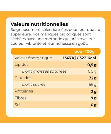 Organic Dried Mangoes | 1kg Bag | Natural | No Added Sugar | No GMO | No Preservatives | No Dye | No Additives & Sulphur Free | High in Fibre | Vegan Friendly - Buy Online on GoSupps.com
