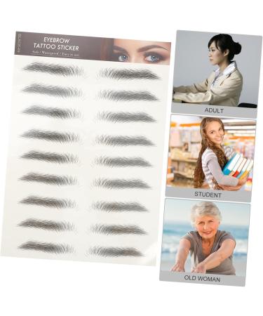 Beavorty 72 pcs eyebrow stickers make up kit eyebrow transfers stickers 3D Hair-Like Eyebrows Stickers 6d - Buy Online on GoSupps.com