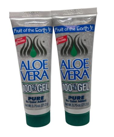 Travel Size Aloe Vera Gel Moisturizer Bundle for Sunburn and Dry Skin - 2 Tubes (0.75 oz each) + ThisNThat Tip Card - Buy Online on GoSupps.com