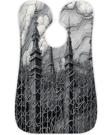 Cityscape Beard Bib Apron - Men's Beard Hair Catcher with Suction Cups | Perfect Gifts for Dad on Father's Day & Anniversaries - Buy Online on GoSupps.com