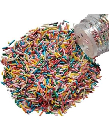 Edible Candy Cake Decoration Colored Jimmies Sprinkles 78g Valentine's Day Birthday Halloween Thanksgiving Christmas Party Team Dinner Cake Biscuit Ice Cream topper Dessert Sprinkles - Buy Online on GoSupps.com