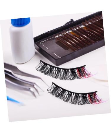 POPETPOP 14 Pairs false lashes fake eyelashes lash extensions individual colored eyelashes colored lashes false eyelashes colored lash extensions fluffy extend Imitation - Buy Online on GoSupps.com