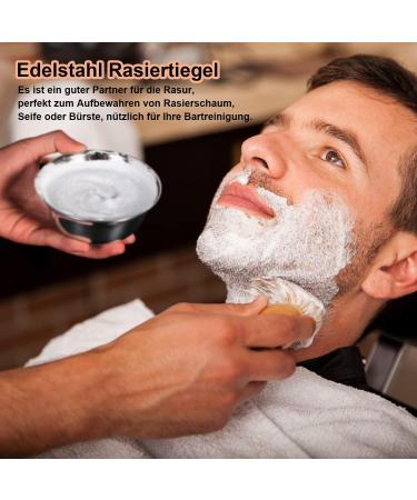 Ervor Premium Double-Layer Stainless Steel Shaving Bowl - 11.5cm | Perfect for All Shaving Soaps | International Shipping Available - Buy Online on GoSupps.com