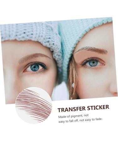 Healeved 9 Sheets Imitation Eco Eyebrow Sticker Eyebrow Blond Tattoos 4 Stick on Transfer Stickers 21.5X14.5cm Brown - Buy Online on GoSupps.com