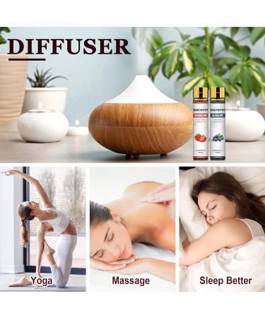 Migcaput 8x10ml Essential Oils Set - 100% Natural Aromatherapy Oils for Diffusers & Massage | Fruity Scents: Strawberry Blueberry Cherry Coconut - Buy Online on GoSupps.com