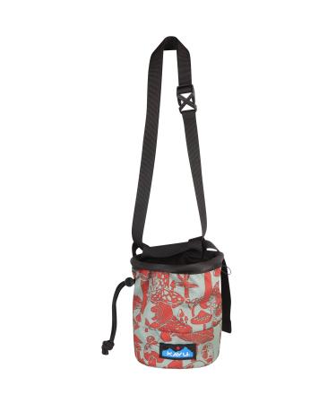 KAVU Peak Seeker Chalk Bag for Rock Climbing, Gymnastics, and Weightlifting One Size Far Out Forage