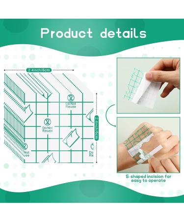 100 Piece Single-Use Hand Palette for Makeup Artists | Transparent Waterproof Tape | 2.3 x 2.3 Inches - Buy Online on GoSupps.com