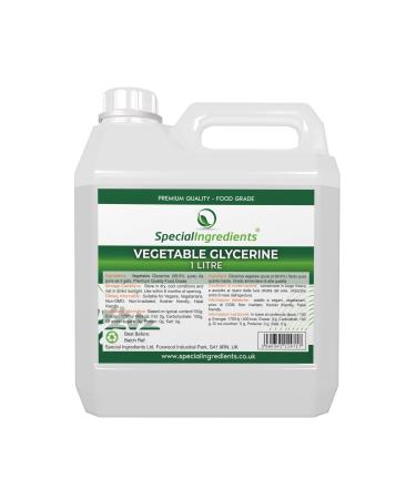 Vegetable Glycerine 1 Litre Premium Quality Food Grade Vegan Non GMO Natural Humectant Fragrance Free Recyclable Container - Special Ingredients