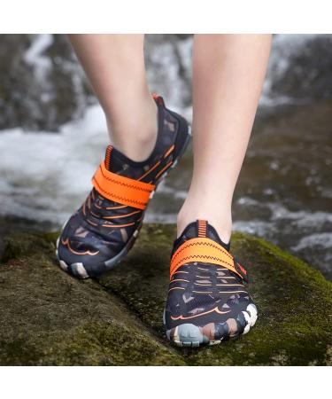 CIOR Kids Water Shoes | Aqua Athletic Sneakers for Boys & Girls | Lightweight Sport Shoes (Toddler/Little/Big Kid) - Size 10.5 Little Kid | Brown - Buy Online on GoSupps.com