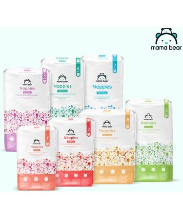 Mama Bear Ultra Dry Diapers Size 6+ (16+ kg) - Monthly Box of 132 (2 Packs of 66) - International Shipping Available - Buy Online on GoSupps.com