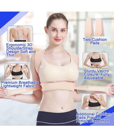 Women's Adjustable Back Brace for Posture Correction and Pain Relief - Small/Medium 27-37 - Buy Online on GoSupps.com