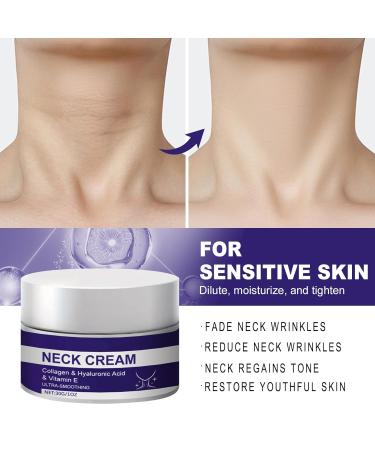 Neck Firming & Tightening Cream with Collagen Hyaluronic Acid & Vitamin E - Smooth Youthful Skin | 1 Oz - Buy Online on GoSupps.com