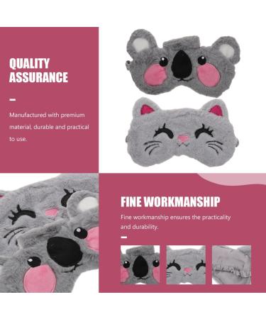 2pi ces Masques de Sommeil Peluche Cache- il avec Bandeaux Motifs Jolis Masques Occultants pour Sommeil Profond - Buy Online on GoSupps.com