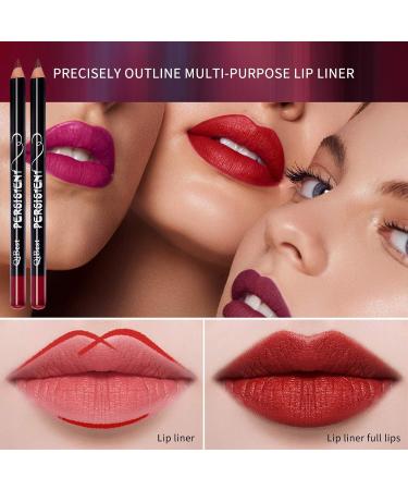 Buy Mimore 12th Specialist Lip Liner Pencil Set - Matte Smooth Waterproof Lip Makeup Kit for Women - Buy Online on GoSupps.com