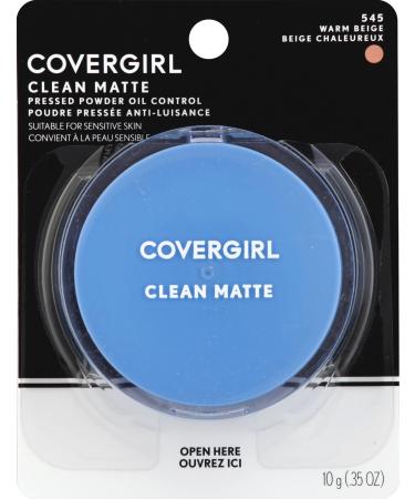 COVERGIRL Clean Oil Control Pressed Powder Warm Beige 545 0.35 Ounce Pan