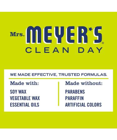Mrs. Meyer's Soy Aromatherapy Candle 7.2 oz - Lemon Verbena Scent (Pack of 2) | 35 Hour Burn Time, Made with Soy Wax & Essential Oils - Buy Online on GoSupps.com