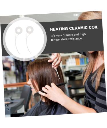 Housoutil 2pcs Ceramic Coil Heating Plate Replacement Ceramic Coils Hairdressing Ceramic Coil Hairdressing Machine Electric Appliances Ceramic Coil Element Plastic Electro-Thermal White 9.5X2.5CM White - Buy Online on GoSupps.com