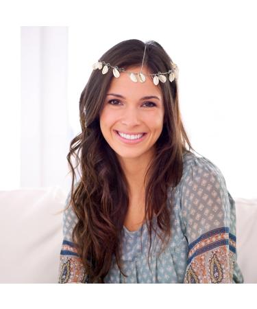 minkissy Shell Headpiece Chain for Travel - Bohemian Head Chain Tassel Head Chain Shell Hair Chain Gypsy Headpiece Shell Pendant Head Chain for Women Girls - Buy Online on GoSupps.com