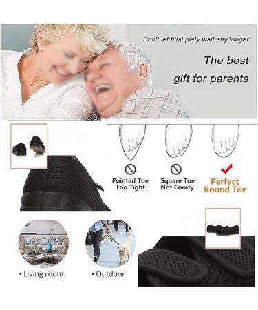 Shop Women's Wide Diabetic Sandals - Non-Slip Adjustable Cozy Footwear for Swollen Feet & Plantar Fasciitis | Size 7 Black - Buy Online on GoSupps.com