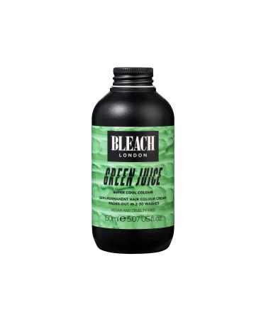 BLEACH LONDON Green Juice Super Cool Color - Semi-Permanent Hair Color Pale Pastel Green Vegan Cruelty Free Temporary Hair Color Cream 5.07 fl .oz