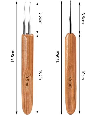Dreadlocks Crochet Hooks 0.5mm - Perfect for Braid Craft | 2PCS Set - Buy Online on GoSupps.com