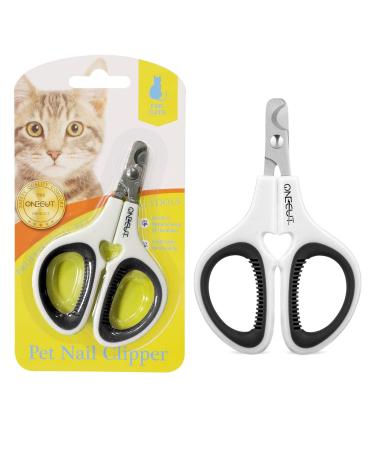 OneCut claw scissors cats claw scissors for dogs & rabbits with non -slip handles nail snaps for pets claws nail snap for trimming on the cats puppies kitten (black) - Buy Online on GoSupps.com