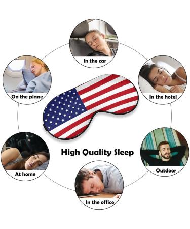 Buy Silk American Flag Sleep Masks - Soft Adjustable Eye Masks for Men & Women | Comfortable & Fun Sleep Solutions - Buy Online on GoSupps.com