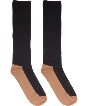 Buy CopperD 2 Prs Rayon from Bamboo Compression Socks (15-20mmHg) - Reduce Swelling & Enhance Blood Flow - Comfortable Support in L/XL Black - International Shipping Available - Buy Online on GoSupps.com