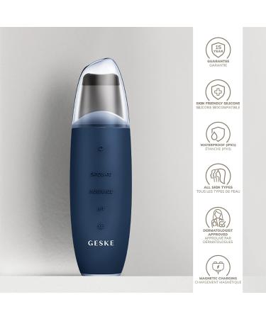 Geske SmartAppGuided Microcurrent Skin Scrubber & Blackhead Remover | 9 in 1 Skincare Tools for Anti-Aging & Deep Cleaning | Professional Face Lift Solutions - Buy Online on GoSupps.com