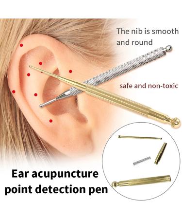 Baqi Face Reflex Zone Massage Tool - Retractable Acupuncture Pen & Double-Headed Stimulator Set for Facial Therapy - 2 Pieces - Buy Online on GoSupps.com