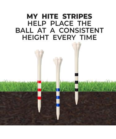 Champ 2-3/4 Stripe Golf Tee 100 Count - White/Red FLYtee - Buy Now - Buy Online on GoSupps.com