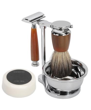 Security care set for men including soap stands bowl beard brush manual beard cutters and soap professional vintage rasier set for men