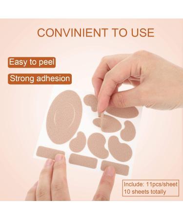 Moleskin Flannel Adhesive Heel Pads - 110 Pieces for Blister Prevention and Comfort - Buy Online on GoSupps.com