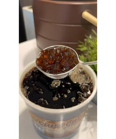 CRISTORY Coffee Flavor Jelly Boba Jar (7.27 lbs) - Authentic Arabica Coffee - Gluten & Fat Free - Vegan Friendly - Bubble Tea Toppings for Beverages & Desserts - Buy Online on GoSupps.com
