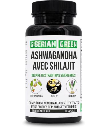 Siberian Green Ashwagandha Complex - 60 Capsules for Stress Relief, Energy Support, and Immune System Recovery - Buy Online on GoSupps.com