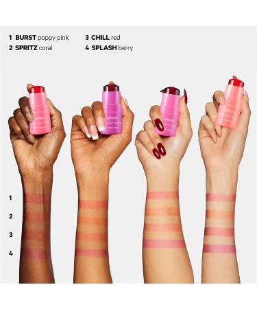 2-In-1 Lipstick In Jelly And Blush For The Cheeks Jelly Tint Blush Cooling Water Jelly Tint Stick Lip And Cheek Jelly Blush Stick Buildable & Blendable Watercolor Finish (Red) - Buy Online on GoSupps.com