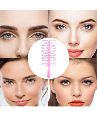 Eyebrow Stencil Kit Eyebrow Makeup Auxiliary Tool 8 Styles Portable Washable Eyebrow Shaping Tool for Precise Application Travel Party Date PINK - Buy Online on GoSupps.com