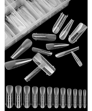 EBANKU 96PCS Clear Dual Nail Forms System for Acrylic Nail Extensions - Full Cover Nail Mold Tips in 4 Styles - Buy Online on GoSupps.com