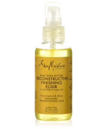 SheaMoisture Hair Styling Agent Raw Shea Butter Reconstructive Finishing Elixir Hair Oil for Dry Hair 4 oz