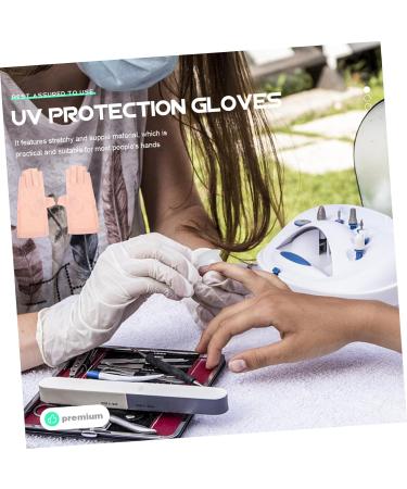 minkissy 3 Pairs Sun Protection Half Finger Gloves Skin Protective Gloves Uv Hand Protector Nail Art Gloves Uv Gloves Shield Gloves Salon Manicure Gloves Hand Guard Riding Miss Nylon - Buy Online on GoSupps.com