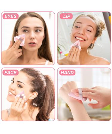 8-Piece Triangle Velour Makeup Puff Set | Soft Cosmetic Blender Sponges - Buy Online on GoSupps.com