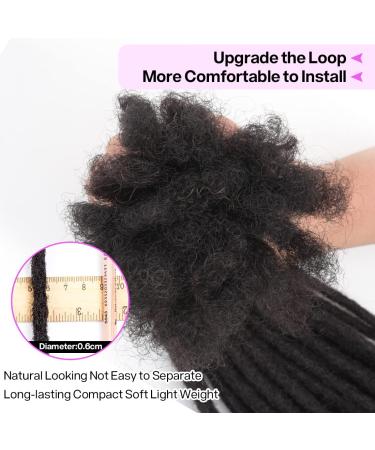 Dula 6-24 Inch Dreadlock Extensions | 100% Real Human Hair | 10 Strands | Permanent Locs for Men/Women | Can Be Dyed | Natural Black (8 Inch) - Buy Online on GoSupps.com