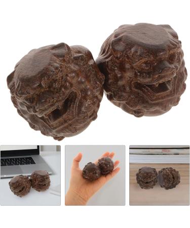 PopetPop Wooden Massage Balls - 2PC Baoding Balls for Stress Relief & Self-Massage | Chinese Health Exercise Tool - Buy Online on GoSupps.com