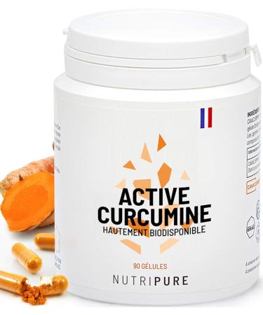 Nutripure | Active Curcumin 100% pure Cavacurmin | Vegan | Antioxidant & natural anti-inflammatory | Water-soluble: 39X bioavailability without harmful additives | 90 capsules | 1 Month | Made in - Buy Online on GoSupps.com